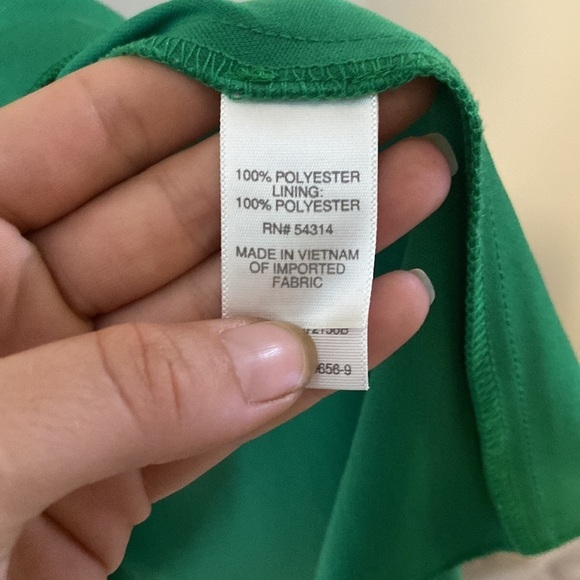 Bisou Bisou by Michele Bohbot, Sleeveless Flowy Green Dress - Picture 8 of 11